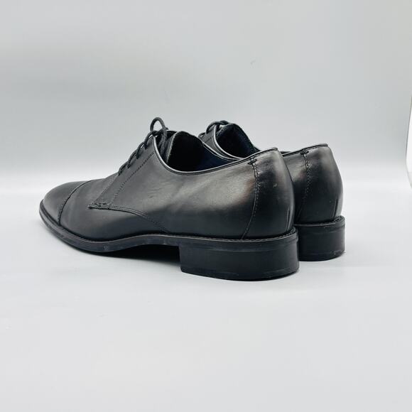 Cole Haan Shoes Mens 11 Black Leather Derby Cap Toe Oxford Lace Up Dress Slip On main image 3